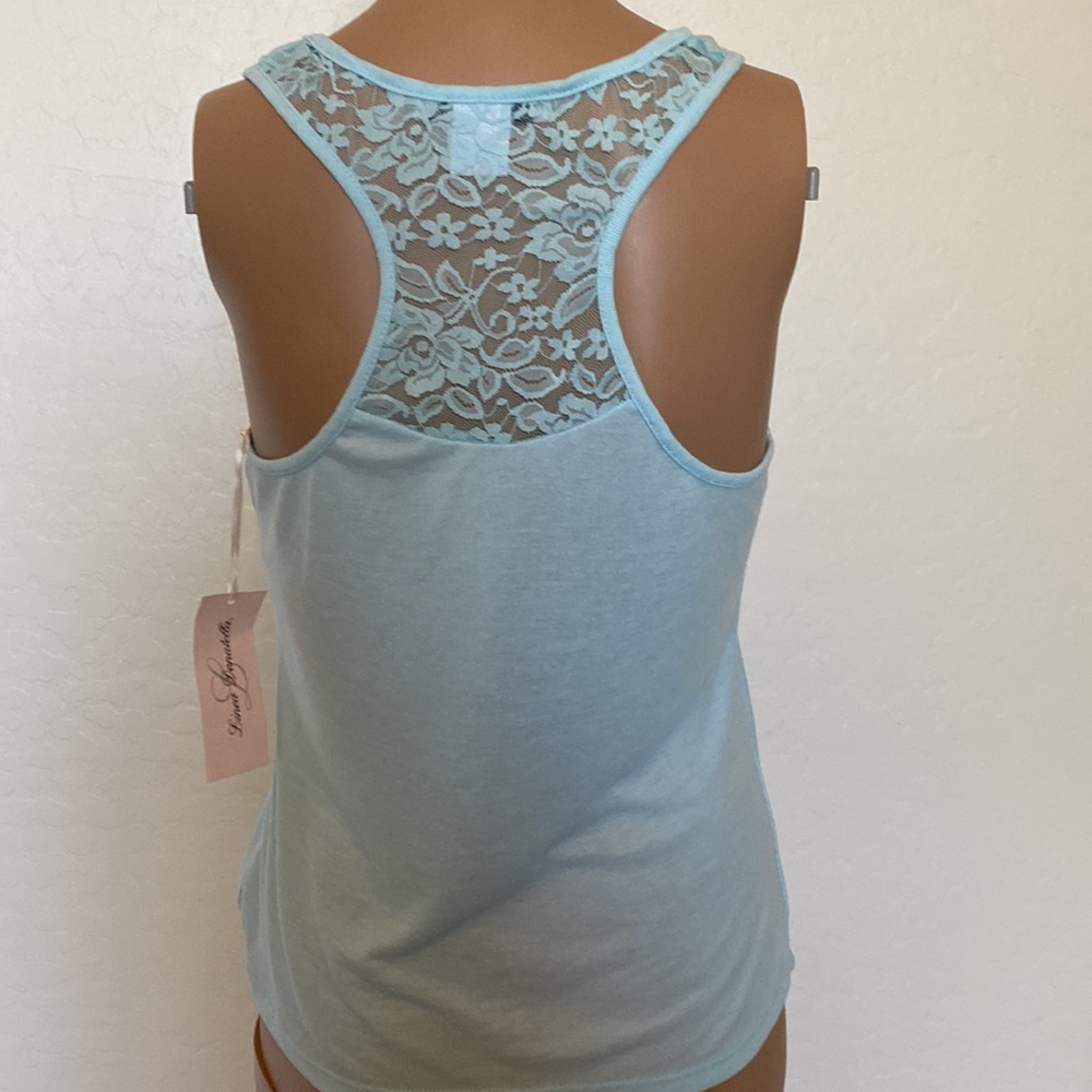 NWT Linea Donatella Bridal Coquette Romantic Lace Tank Size S